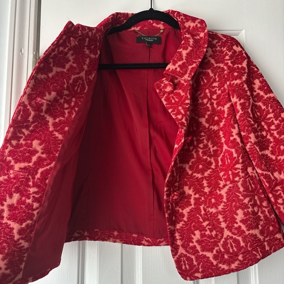 Talbots Red and Pink Teddy Jacket - Picture 6 of 6